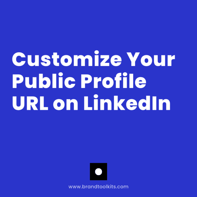 Customize Your Public Profile URL on LinkedIn